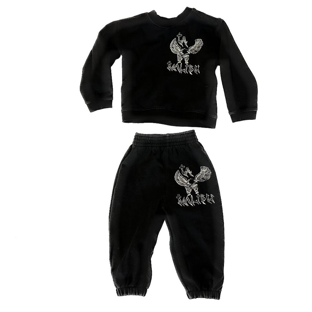 Kids Supply Kim Kardashian Kanye Luxury Clothing MALIBU Sweatshirt Sweatpant Set